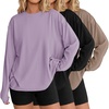 3pcs Khaki/ Black/ Light Purple