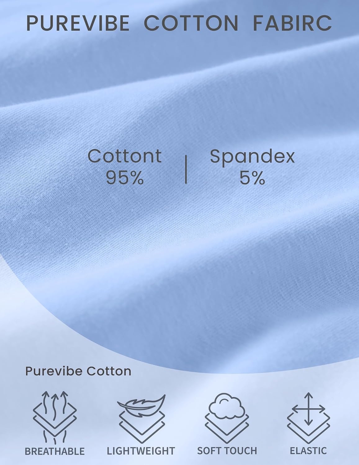 image:imageEkouaer Nightgowns for Women Cotton House Dress with Pockets Button DusterLight Blue