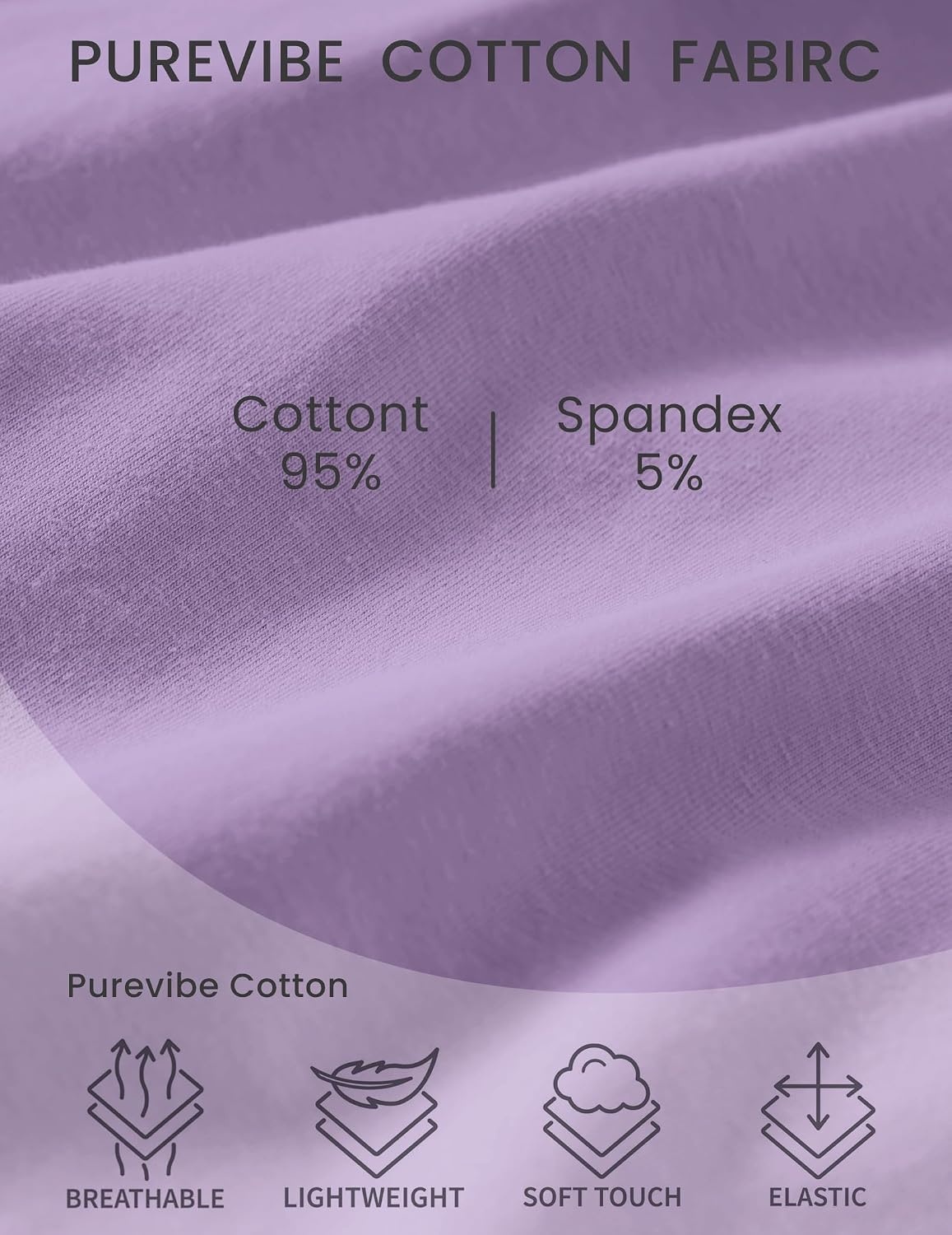 image:imageEkouaer Nightgowns for Women Cotton House Dress with Pockets Button DusterLight Purple