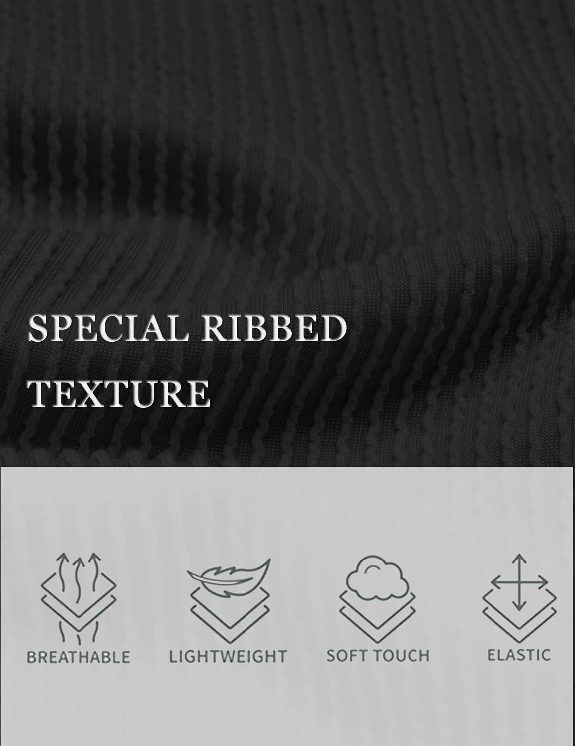 image:imageEkouaer Nightgowns for Women Ribbed Viscose Sleep Shirts Tshirt Sleep Dress Short Sleeve Night Shirt with Chest Pocket S2XLBlack
