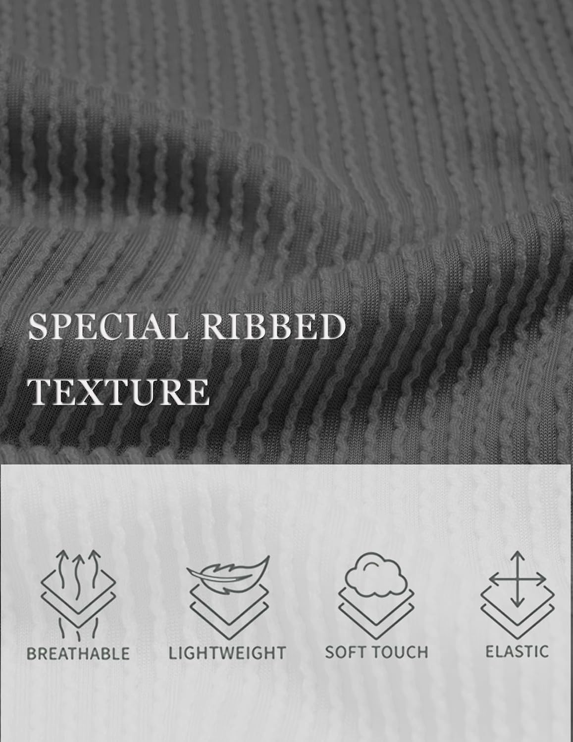 image:imageEkouaer Nightgowns for Women Ribbed Viscose Sleep Shirts Tshirt Sleep Dress Short Sleeve Night Shirt with Chest Pocket S2XLDeep Gray