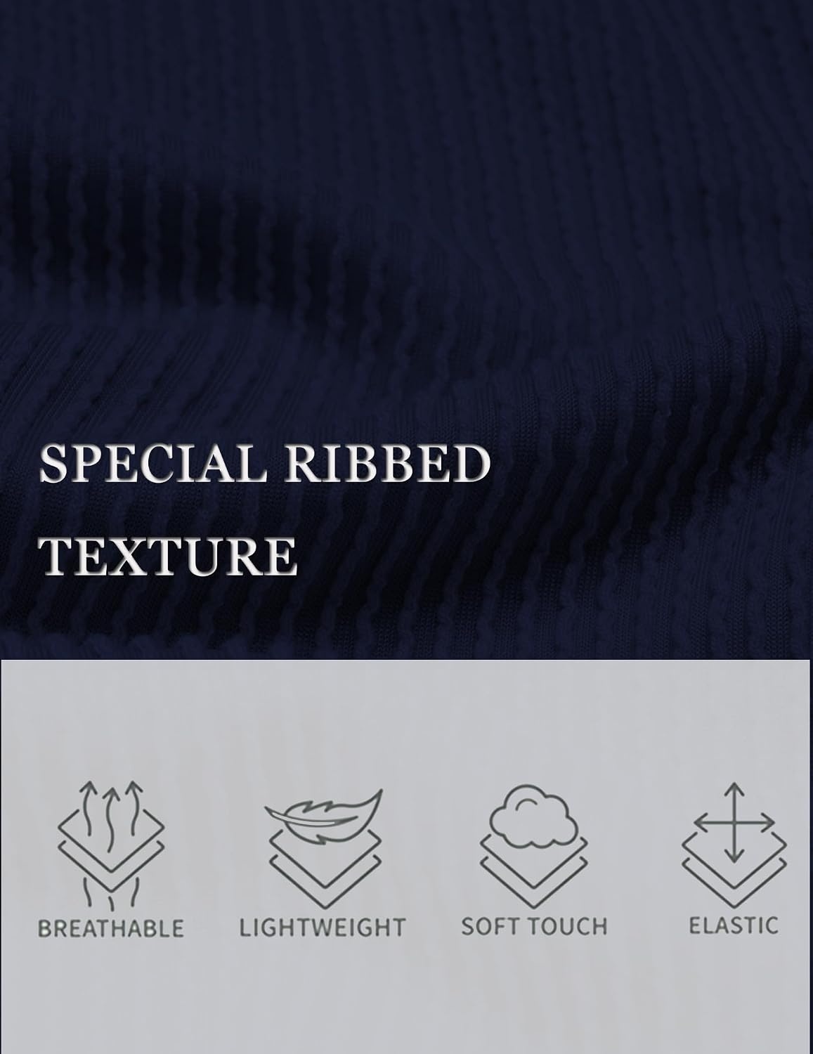 image:imageEkouaer Nightgowns for Women Ribbed Viscose Sleep Shirts Tshirt Sleep Dress Short Sleeve Night Shirt with Chest Pocket S2XLNavy Blue