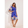 Ekouaer Moo Moos for Women Floral Print House Dress with Pockets Nightgown(Bloom Flower)