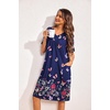 Ekouaer Moo Moos for Women Floral Print House Dress with Pockets Nightgown(Butterfly and Flower)