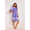 Ekouaer Moo Moos for Women Floral Print House Dress with Pockets Nightgown(Lilac)