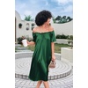 Ekouaer Nightgown for Women Satin Silk Night Gown Loose Plus Size Sleepwear(Evergreen)
