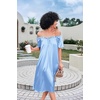 Ekouaer Nightgown for Women Satin Silk Night Gown Loose Plus Size Sleepwear(Light Blue)