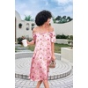 Ekouaer Nightgown for Women Satin Silk Night Gown Loose Plus Size Sleepwear(Pink Teddy)