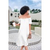 Ekouaer Nightgown for Women Satin Silk Night Gown Loose Plus Size Sleepwear(White)
