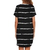 Ekouaer Nightgowns for Women Button Down Night Gown Short Sleeve Nightshirt(Pattern7_tie Dye Strips)