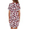 Ekouaer Nightgowns for Women Button Down Night Gown Short Sleeve Nightshirt(Pattern8_heart)