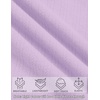 Ekouaer Nightgowns for Women Lace Trim Night Gown Ruffle Night Shirts(Lilac)