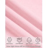 Ekouaer Nightgowns for Women Lace Trim Night Gown Ruffle Night Shirts(Pink)
