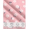 Ekouaer Nightgowns for Women Lace Trim Night Gown Ruffle Night Shirts(Pink White Florals)