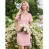 Ekouaer Nightgowns for Women Lace Trim Night Gown Ruffle Night Shirts(Pink White Florals)