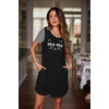 Ekouaer Nightgowns for Women Soft Sleep Shirts with Pockets Short Sleeves Printed Crewneck Nightshirt(Black Mew)