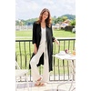 Ekouaer Robes for Women Long Waffle Knit Bathrobe Shawl Collar House Coats(Black/Small Waffle)