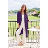 Ekouaer Robes for Women Long Waffle Knit Bathrobe Shawl Collar House Coats(Bright Purple/Small Waffle)