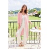 Ekouaer Robes for Women Long Waffle Knit Bathrobe Shawl Collar House Coats(Light Pink/Small Waffle)