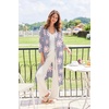 Ekouaer Robes for Women Long Waffle Knit Bathrobe Shawl Collar House Coats(Light Purple Floral/Small Waffle)