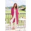 Ekouaer Robes for Women Long Waffle Knit Bathrobe Shawl Collar House Coats(Rose Red/Small Waffle)