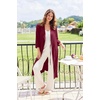 Ekouaer Robes for Women Long Waffle Knit Bathrobe Shawl Collar House Coats(Solid Red/Small Waffle)
