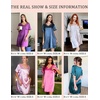 Ekouaer Satin Nightgowns for Women Silk Sleep Shirts V Neck T Shirt Dress(Wine Red)