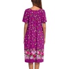Ekouaer Women’s House Dress with Pockets(Deep Purple Floral)