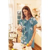 Ekouaer Womens Nightgown Long Nightgowns Full Length Moo Moos with Pockets(Blue Flower)
