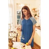 Ekouaer Womens Nightgown Long Nightgowns Full Length Moo Moos with Pockets(Blue/Grey)