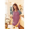 Ekouaer Womens Nightgown Long Nightgowns Full Length Moo Moos with Pockets(Red/Grey)