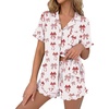 White With Red Bow