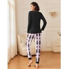 Ekouaer 2 Pack Womens Pajama Sets Long Sleeve Pjs Soft Comfy Lounge Set(Bow + Heart)