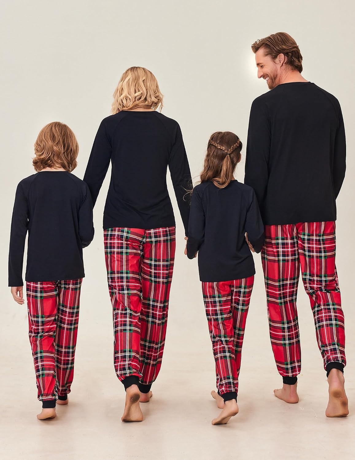 image:imageEkouaer Family Matching Pajamas Christmas Sleepwear Long Sleeve Pjs SetChristmas Plaid