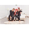 Ekouaer Family Matching Pajamas Christmas Sleepwear Long Sleeve Pjs Set(Christmas Hat)