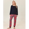 Ekouaer Family Matching Pajamas Christmas Sleepwear Long Sleeve Pjs Set(Christmas Plaid)