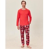 Ekouaer Family Matching Pajamas Christmas Sleepwear Long Sleeve Pjs Set(Christmas Snowman)