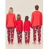 Ekouaer Family Matching Pajamas Christmas Sleepwear Long Sleeve Pjs Set(Christmas Snowman)