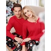Ekouaer Family Matching Pajamas Christmas Sleepwear Long Sleeve Pjs Set(Snowman)
