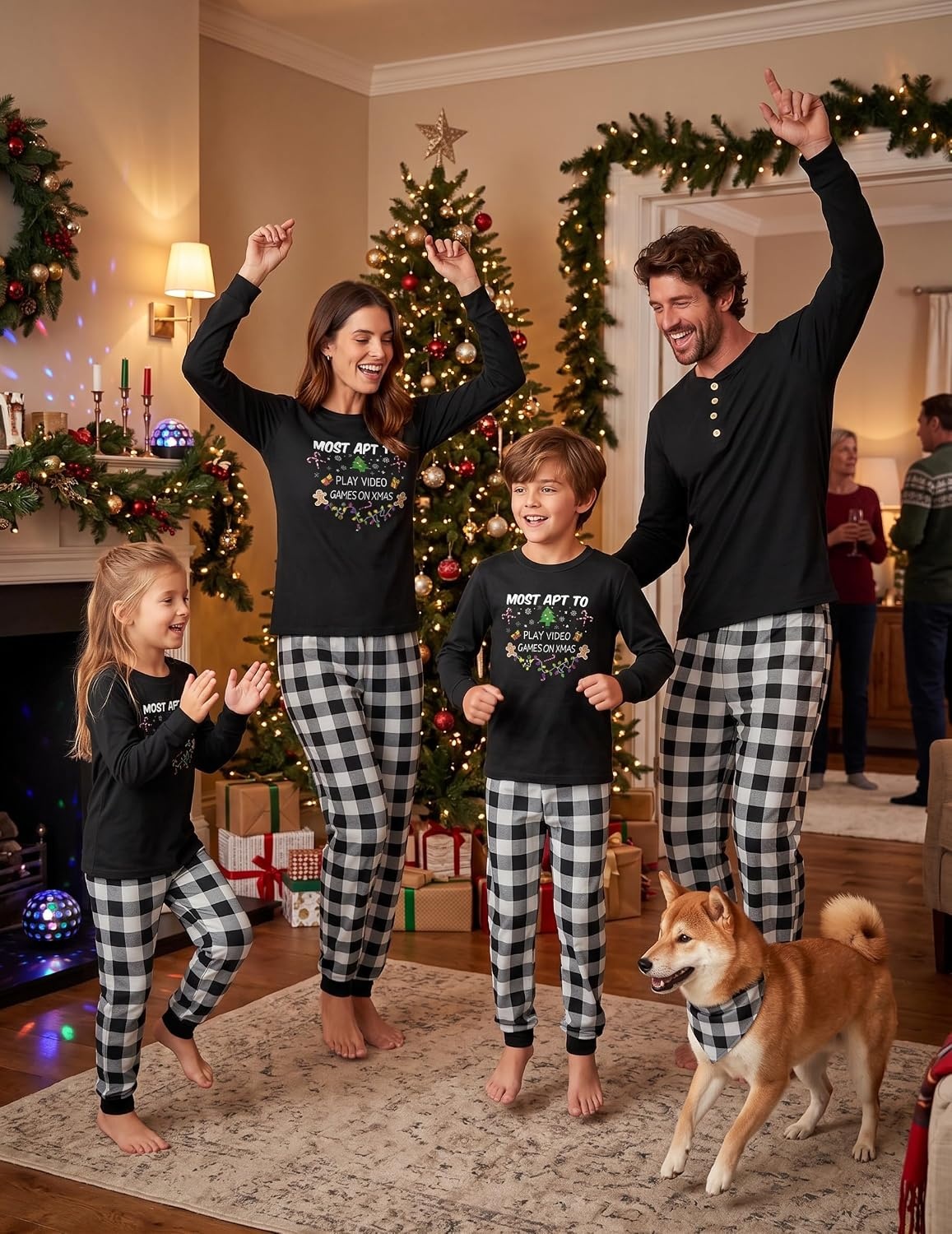 image:imageEkouaer Family Christmas Pajamas Matching Sets Pjs Holiday Lounge SetsApt