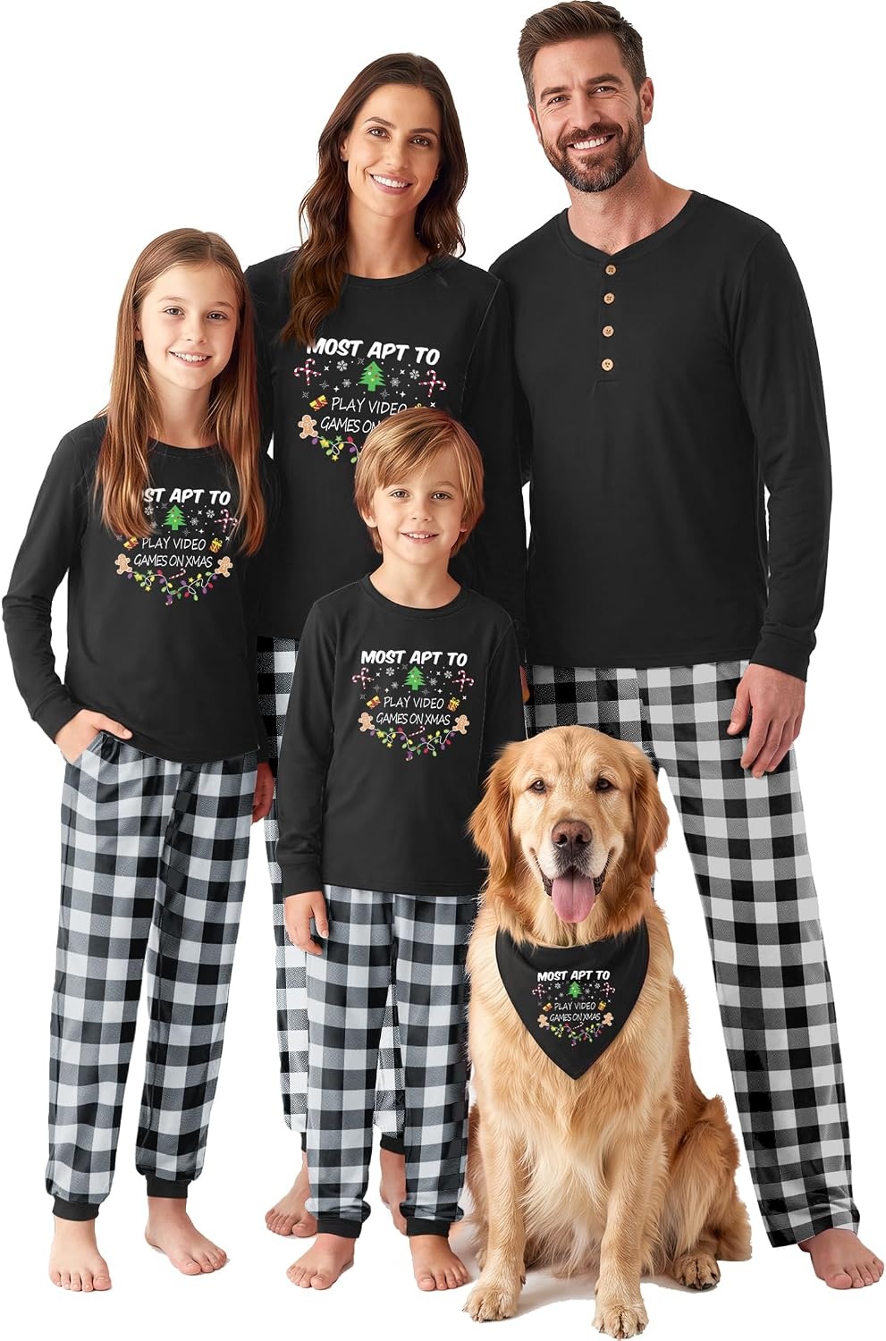 image:imageEkouaer Family Christmas Pajamas Matching Sets Pjs Holiday Lounge SetsApt
