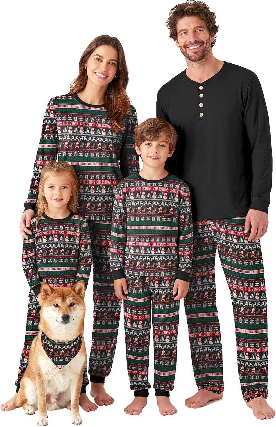 image:imageEkouaer Family Christmas Pajamas Matching Sets Pjs Holiday Lounge SetsSnowman