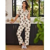 Ekouaer 2 Pack Womens Pajamas Sets Short Sleeve Pjs Button Up Sleepwear Set(Stars and Bows)