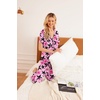 Ekouaer 2 Pack Womens Pajamas Sets Short Sleeve Pjs Button Up Sleepwear Set(Stars and Bows)