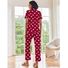 Ekouaer 2 Piece Satin Short Sleeve Pajamas Set Button Down Sleepwear(Black Rugby)