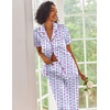 Ekouaer 2 Piece Satin Short Sleeve Pajamas Set Button Down Sleepwear(Pink Striped)