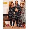 Ekouaer Christmas Matching Onesie for Couples Adult Hooded Pajamas(Christmas Lights)