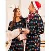Ekouaer Christmas Matching Onesie for Couples Adult Hooded Pajamas(Christmas Lights)