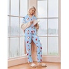 Ekouaer Christmas Pajamas Womens Long Sleeve Holiday Matching Pjs Set(Christmas Blue)