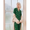 Ekouaer Christmas Pajamas Womens Long Sleeve Holiday Matching Pjs Set(Christmas Green)